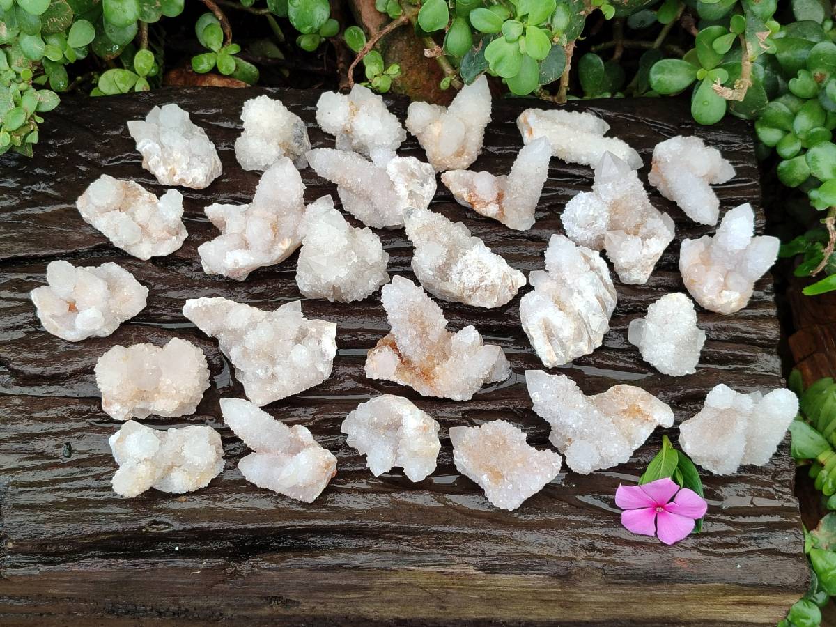 Natural White Spirit Quartz Crystals x 35 From Boekenhouthoek, South Africa - Toprock Gemstones and Minerals 
