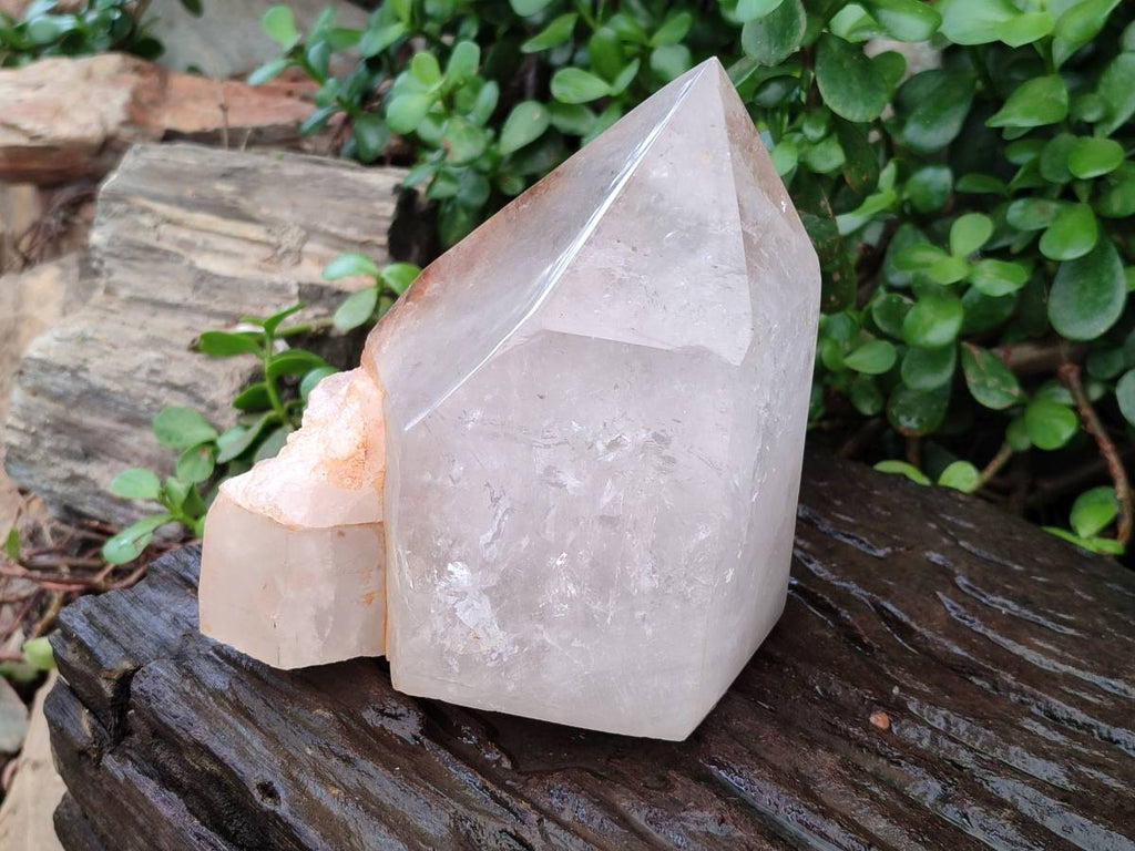 Polished Large Clear Quartz Crystal x 1 From Madagascar - Toprock Gemstones and Minerals 