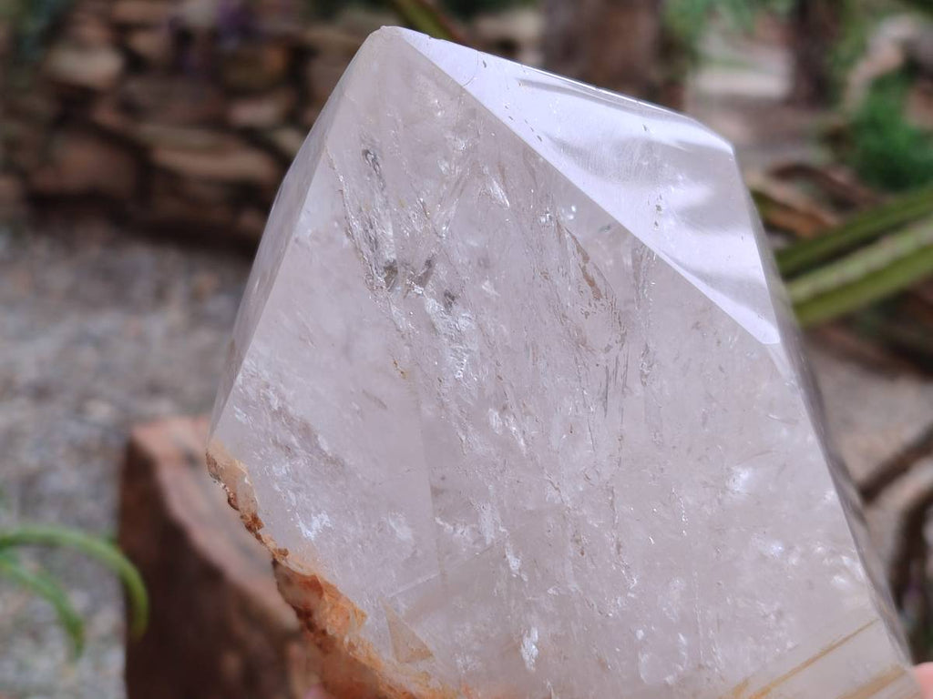 Polished Large Clear Quartz Crystal x 1 From Madagascar - Toprock Gemstones and Minerals 