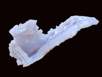 Natural Etched Blue Chalcedony Geodes x 6 From Nsanje, Malawi