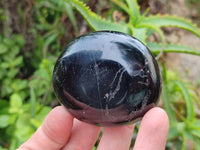 Polished Black Tourmaline Galets x 12 From Madagascar