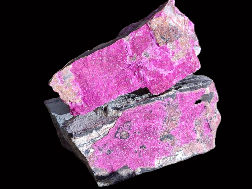 Natural Salrose Cobaltion Dolomite Specimens x 2 From Kakanda, Congo - Toprock Gemstones and Minerals 