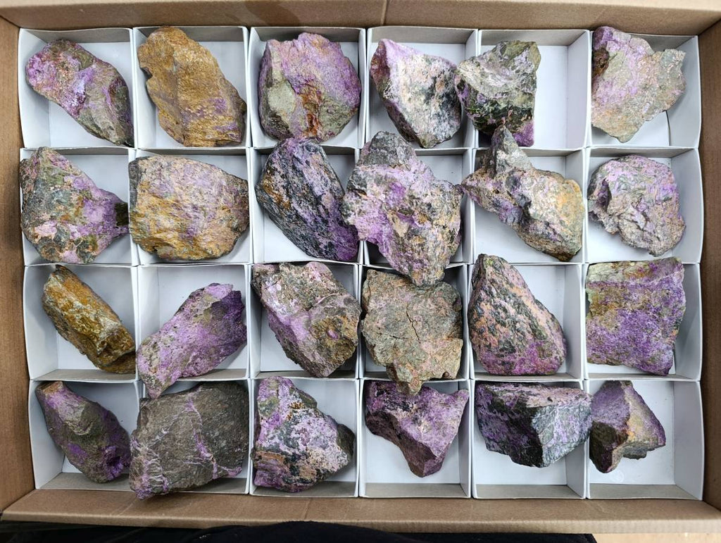 Natural Stichtite Cobbed Specimens x 24 From Barberton, South Africa - Toprock Gemstones and Minerals 