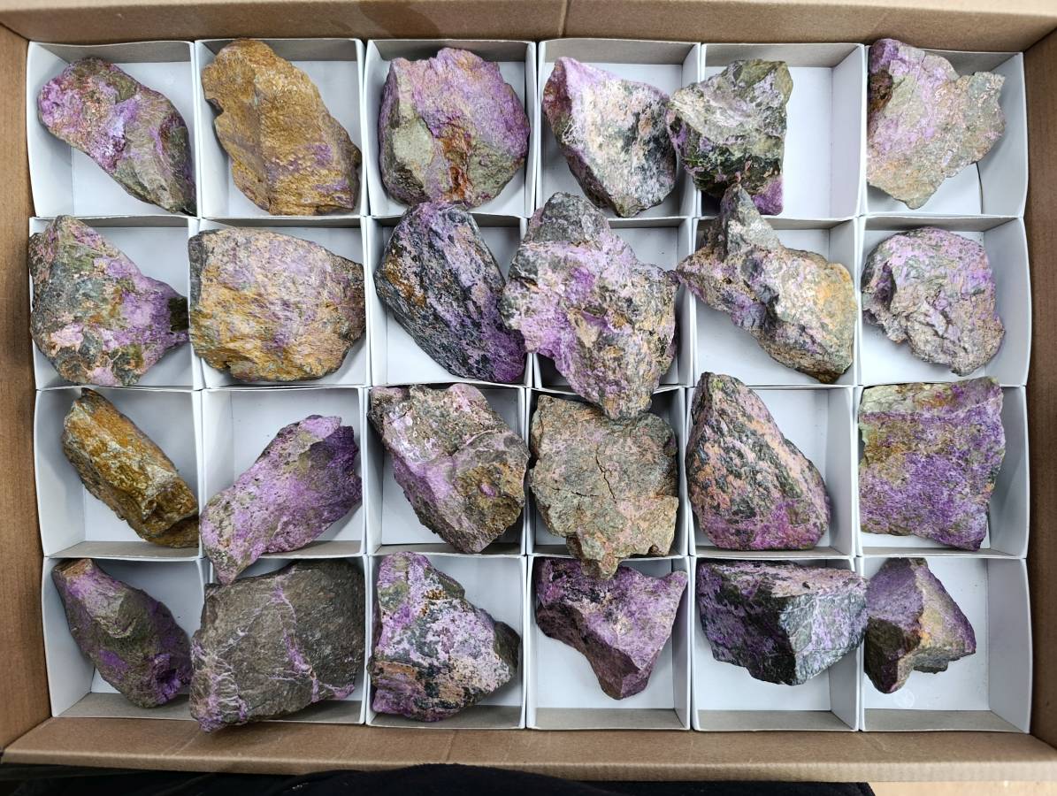Natural Stichtite Cobbed Specimens x 24 From Barberton, South Africa - Toprock Gemstones and Minerals 