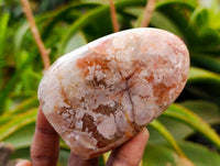 Polished Flower Agate Standing Free Forms x 6 From Antsahalova, Madagascar