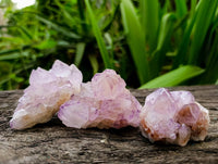 Natural Sunburst Amethyst Spirit Quartz Clusters x 12 From Boekenhouthoek, South Africa