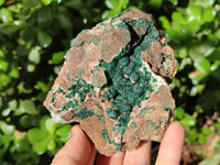 Natural Ball Malachite and Drusy Quartz On Dolomite Matrix Specimens x 2 From Mindingi Mine, Kambove, Congo