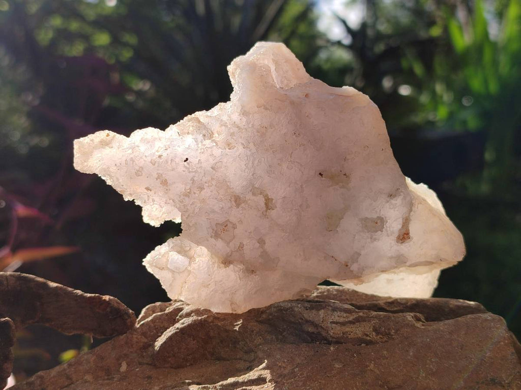 Natural Etched Blue Chalcedony Geodes x 6 From Nsanje, Malawi - Toprock Gemstones and Minerals 