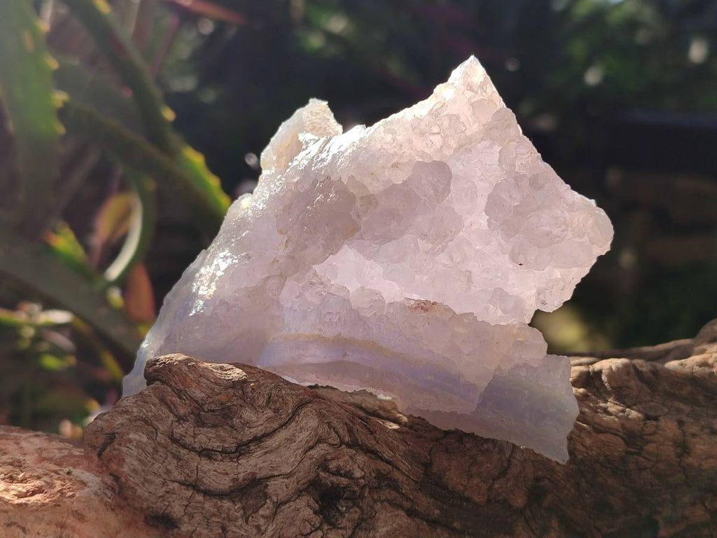 Natural Etched Blue Chalcedony Geodes x 6 From Nsanje, Malawi - Toprock Gemstones and Minerals 