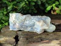 Natural Etched Blue Chalcedony Geodes x 6 From Nsanje, Malawi