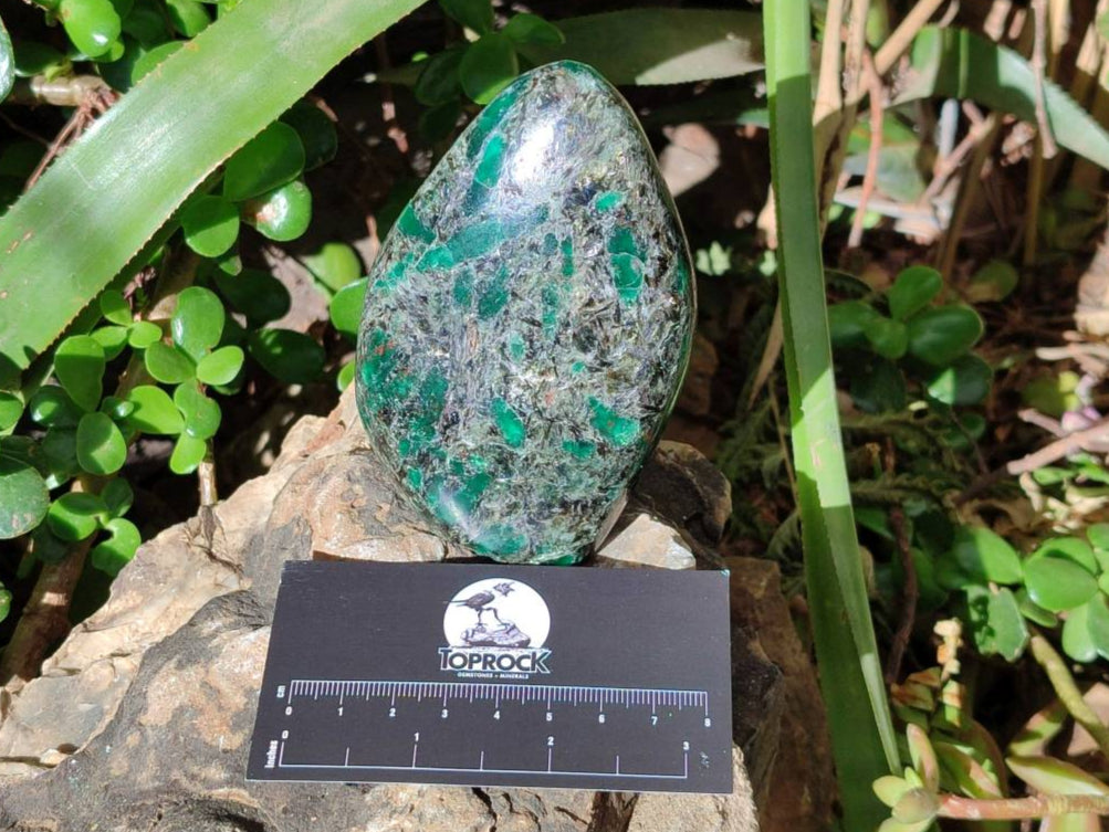 Polished Emerald Mica 'Mutokolite' Standing Free Forms x 4 From Mutoko, Zimbabwe - Toprock Gemstones and Minerals 