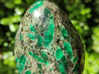 Polished Emerald Mica 'Mutokolite' Standing Free Forms x 4 From Mutoko, Zimbabwe