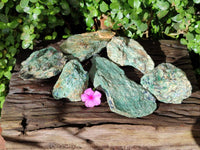 Natural Kyanite Crystals in Fuchsite Specimens x 6 From Zimbabwe