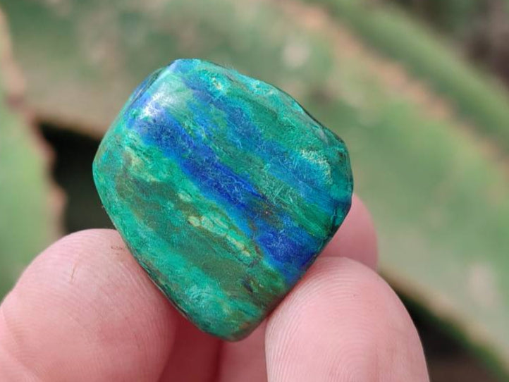 Polished Azurite And Flower Banded Malachite Free Forms x 70 From Congo - Toprock Gemstones and Minerals 