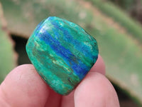 Polished Azurite And Flower Banded Malachite Free Forms x 70 From Congo