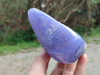 Polished Blue Lace Agate Standing Free Forms x 2 From Nsanje, Malawi - Toprock Gemstones and Minerals 