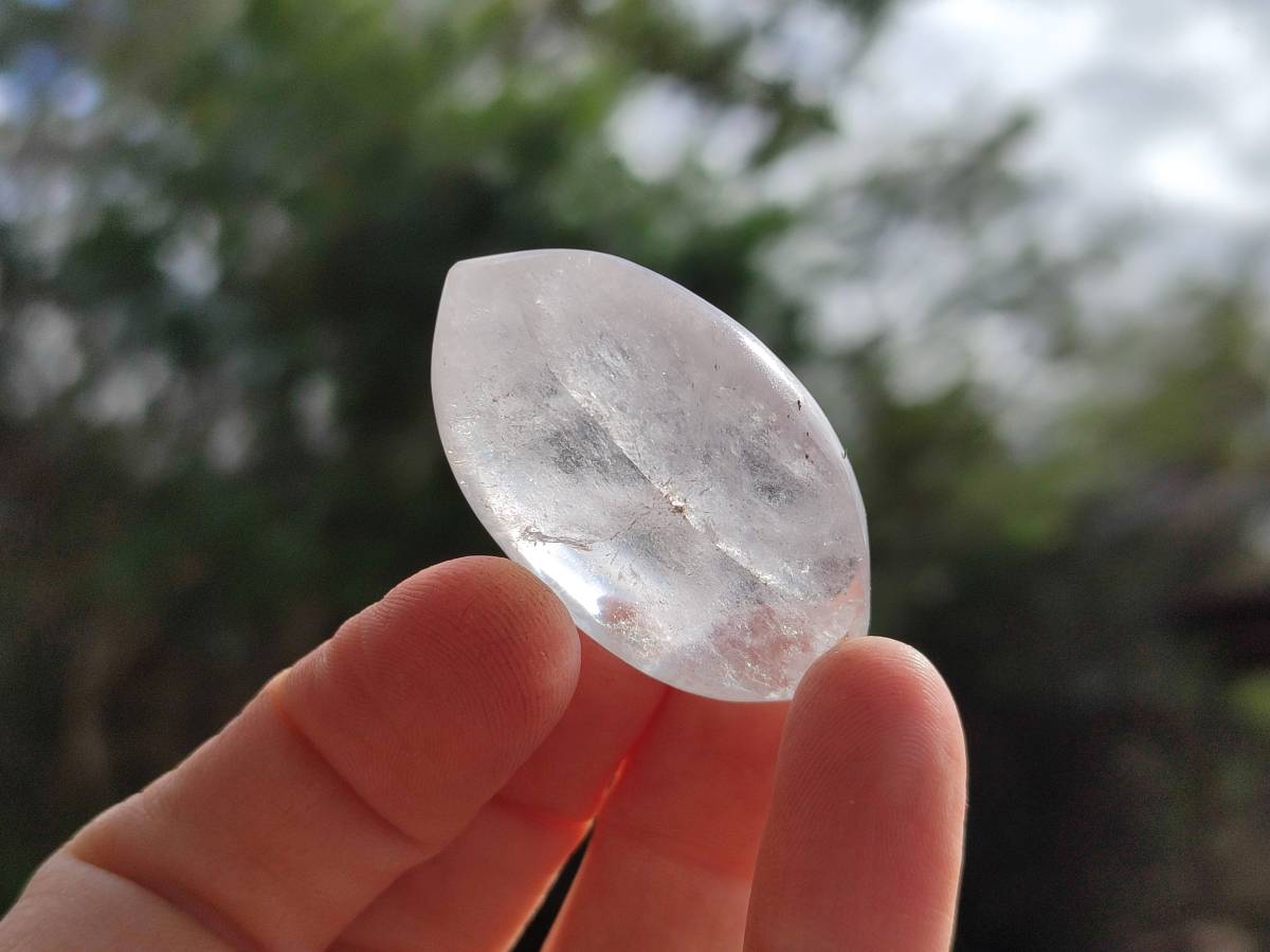 Polished Clear Quartz Crystal, Angel Tears x 35 From Madagascar - Toprock Gemstones and Minerals 