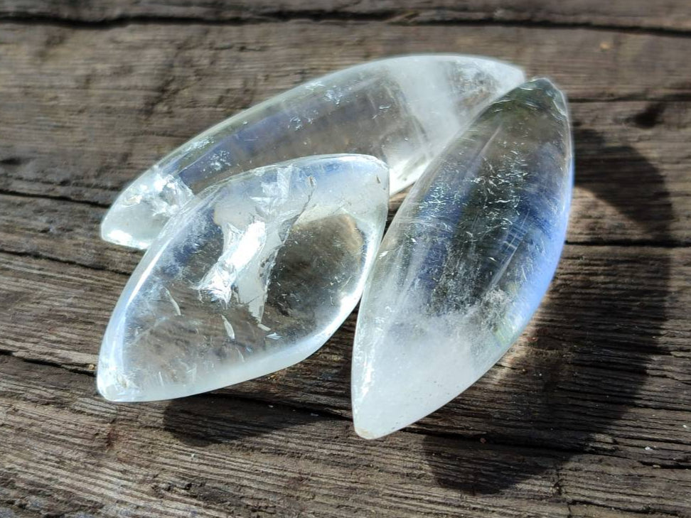 Polished Clear Quartz Crystal, Angel Tears x 35 From Madagascar - Toprock Gemstones and Minerals 
