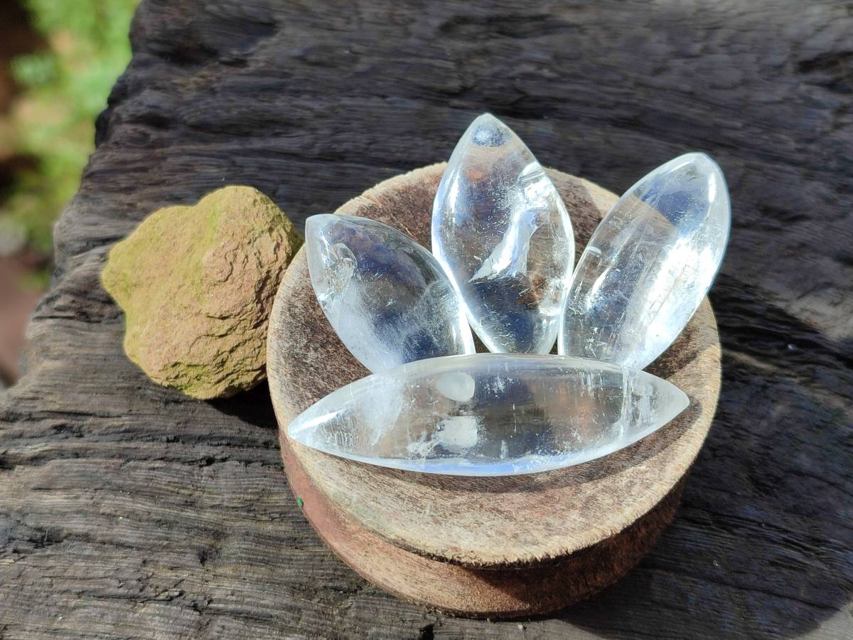Polished Clear Quartz Crystal, Angel Tears x 35 From Madagascar - Toprock Gemstones and Minerals 
