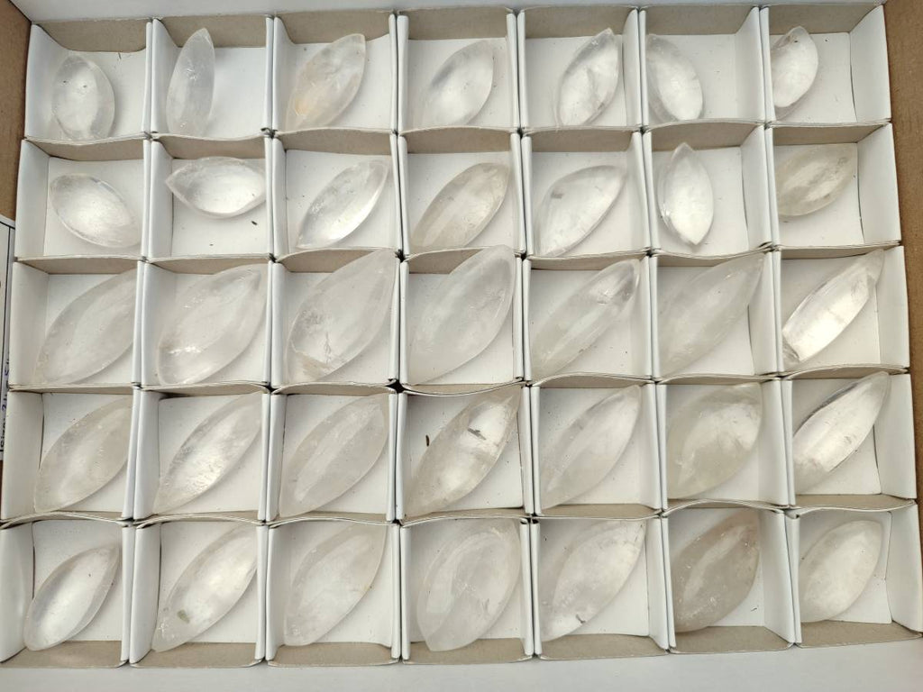 Polished Clear Quartz Crystal, Angel Tears x 35 From Madagascar - Toprock Gemstones and Minerals 