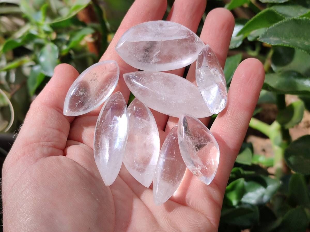 Polished Clear Quartz Crystal, Angel Tears x 35 From Madagascar - Toprock Gemstones and Minerals 