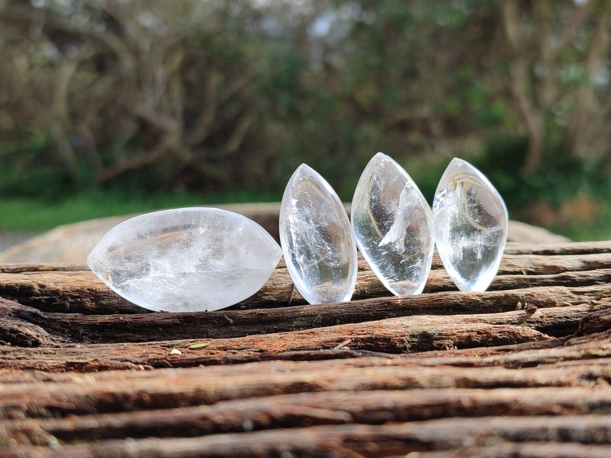 Polished Clear Quartz Crystal, Angel Tears x 35 From Madagascar - Toprock Gemstones and Minerals 