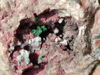 Natural Salrose with Malachite and Kaolinite Specimens x 2 From Kakanda, Congo