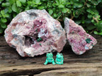 Natural Salrose with Malachite and Kaolinite Specimens x 2 From Kakanda, Congo - Toprock Gemstones and Minerals 