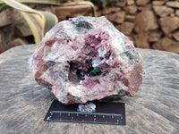 Natural Salrose with Malachite and Kaolinite Specimens x 2 From Kakanda, Congo