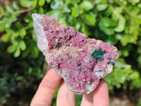 Natural Salrose with Malachite and Kaolinite Specimens x 2 From Kakanda, Congo