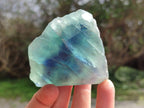 Polished On One Side Watermelon Fluorite Slices x 6 From Uis, Namibia - Toprock Gemstones and Minerals 