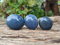 Polished Lazulite Galets x 12 From Madagascar