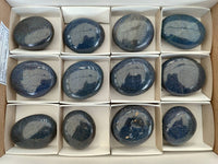 Polished Lazulite Galets x 12 From Madagascar