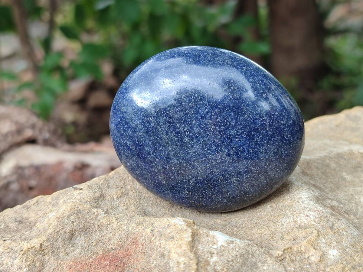 Polished Lazulite Galets x 12 From Madagascar - Toprock Gemstones and Minerals 