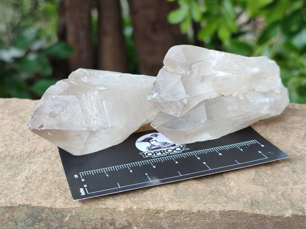 Natural Smokey Candle Quartz Crystals x 24 From Zimbabwe - Toprock Gemstones and Minerals 