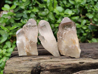 Natural Smokey Candle Quartz Crystals x 24 From Zimbabwe