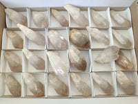 Natural Smokey Candle Quartz Crystals x 24 From Zimbabwe