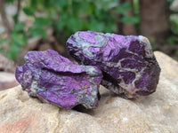 Natural Metallic Purpurite Specimens x 12 From Erongo, Namibia