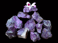 Natural Metallic Purpurite Specimens x 12 From Erongo, Namibia