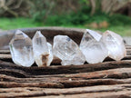 Natural Amethyst, Smokey And Clear Window Quartz Crystals x 35 From Brandberg, Namibia - Toprock Gemstones and Minerals 