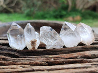 Natural Amethyst, Smokey And Clear Window Quartz Crystals x 35 From Brandberg, Namibia