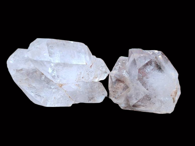 Natural Amethyst, Smokey And Clear Window Quartz Crystals x 35 From Brandberg, Namibia - Toprock Gemstones and Minerals 