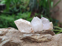 Natural Amethyst, Smokey And Clear Window Quartz Crystals x 35 From Brandberg, Namibia