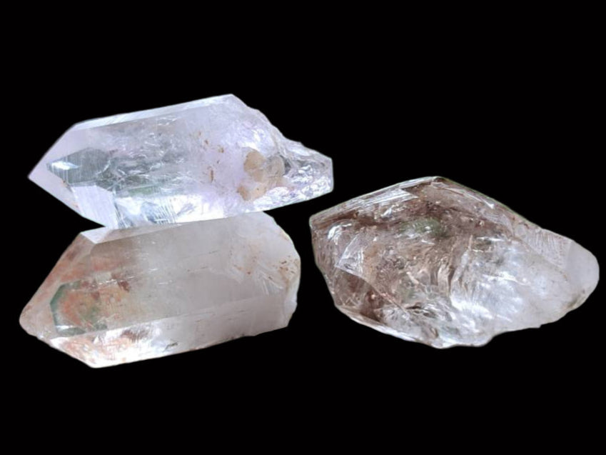 Natural Amethyst, Smokey And Clear Window Quartz Crystals x 35 From Brandberg, Namibia - Toprock Gemstones and Minerals 