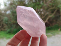 Polished Double Terminated Rose Quartz Crystals x 6 From Madagascar