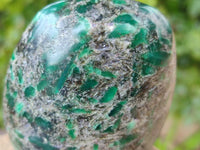 Polished Emerald Mica 'Mutokolite' Standing Free Forms x 4 From Mutoko, Zimbabwe