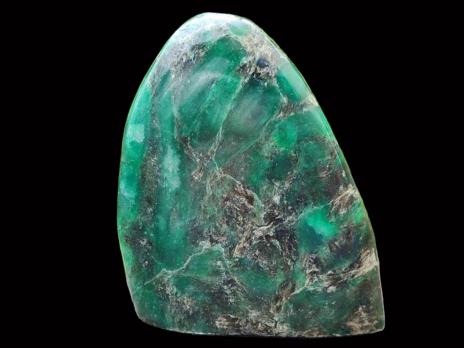 Polished Emerald Mica 'Mutokolite' Standing Free Forms x 4 From Mutoko, Zimbabwe - Toprock Gemstones and Minerals 