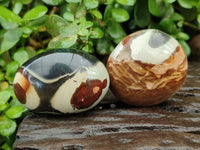 Polished Polychrome Jasper Galets x 12 From NW Coast, Madagascar
