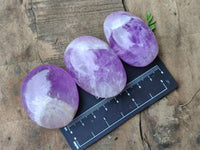 Polished Chevron Amethyst Galets x 20 From Madagascar
