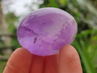 Polished Chevron Amethyst Galets x 20 From Madagascar